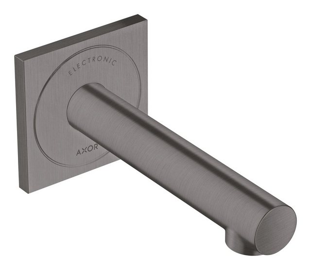 Bild von hansgrohe AXOR Uno Elektronik-Waschtischmischer Unterputz, Wandmontage 160, Ausladung 225mm, Farbe: Brushed Black Chrome