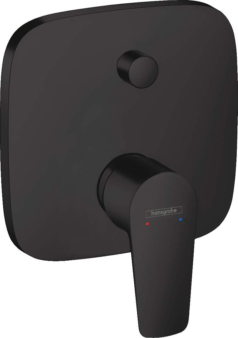 Bild von hansgrohe Wannenarmatur Talis E Unterputz, für 2 Funktionen, mit integrierter Sicherungskombination Mattschwarz