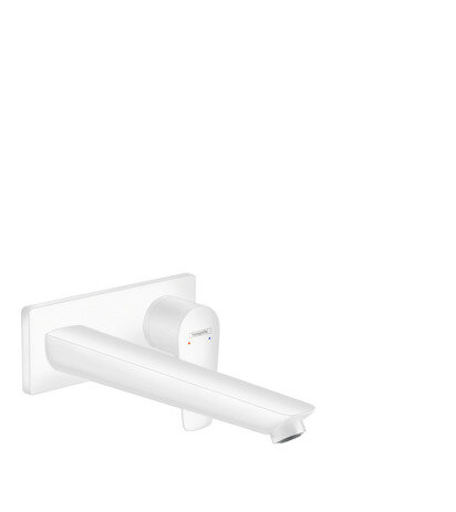 Bild von hansgrohe Talis E Einhebel-Waschtischmischer Unterputz, Wandmontage, unverschließbares Siebventil, Ausladung 225mm, Farbe: weiss matt