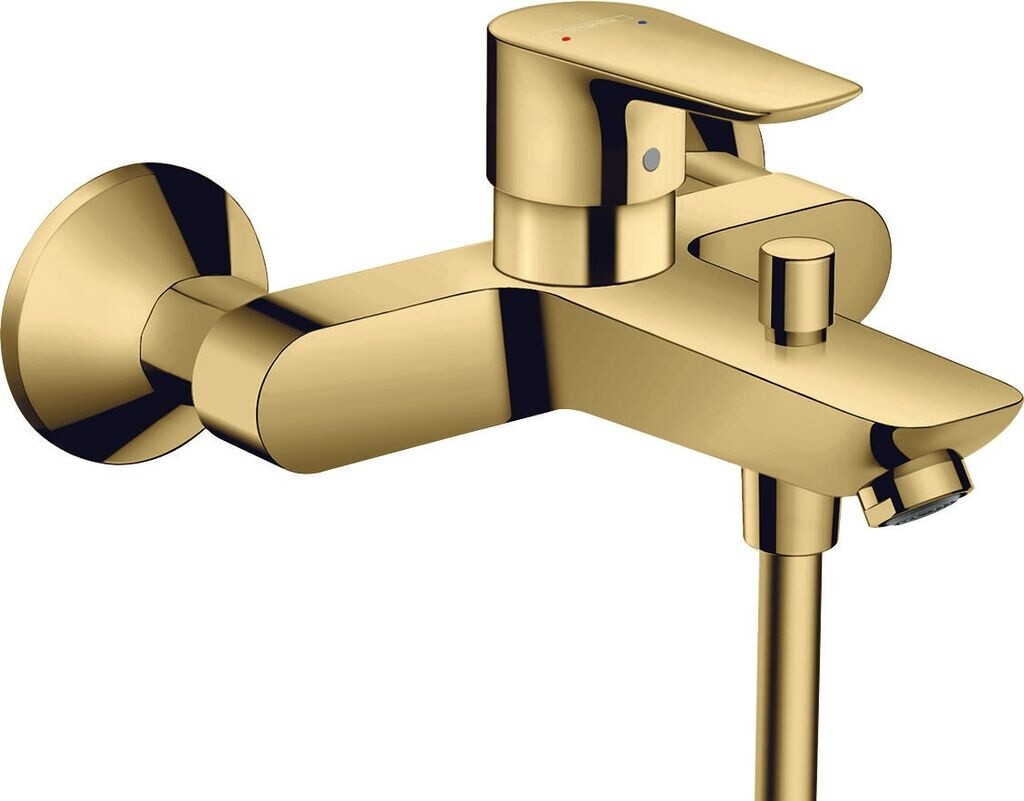 Bild von hansgrohe Talis E Einhebel-Wannenmischer Aufputz, Ausladung 194mm, Farbe: Polished Gold Optic
