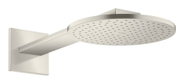 Bild von hansgrohe AXOR ShowerSolutions Kopfbrause 250 2jet,Wandanschluss, Brausearm 450 mm, Farbe: Stainless Steel Optic