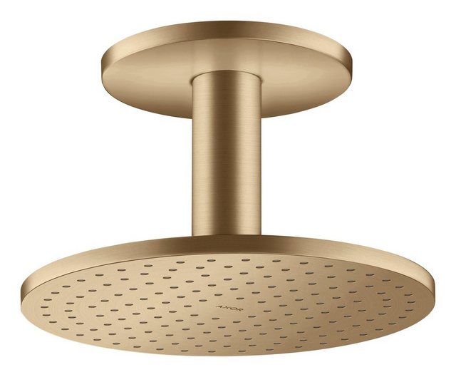 Bild von hansgrohe AXOR ShowerSolutions Kopfbrause 250 1jet, Deckenanschluss, Farbe: Brushed Bronze