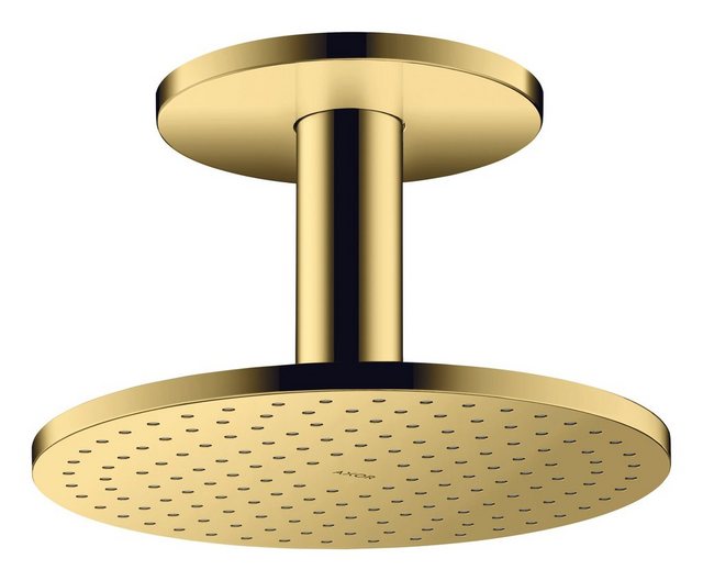Bild von hansgrohe AXOR ShowerSolutions Kopfbrause 250 2jet, Deckenanschluss, Farbe: Polished Gold Optic