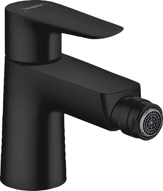 Bild von hansgrohe Talis E Einhebel-Bidetmischer, Zugstangen-Ablaufgarnitur, Farbe: Schwarz Matt