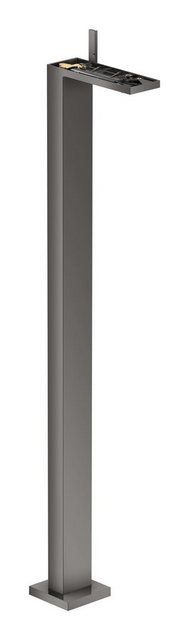 Bild von hansgrohe AXOR MyEdition Einhebel-Waschtischmischer bodenstehend mit Push-Open Ablaufgarnitur, ohne Platte, Farbe: Polished Black Chrome