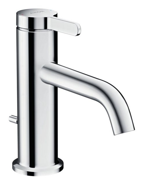 Bild von hansgrohe AXOR One Einhebel-Waschtischarmatur 70 mit Hebelgriff und Zugstangen-Ablaufgarnitur, Ausladung 130 mm, 48000, Farbe: Chrom