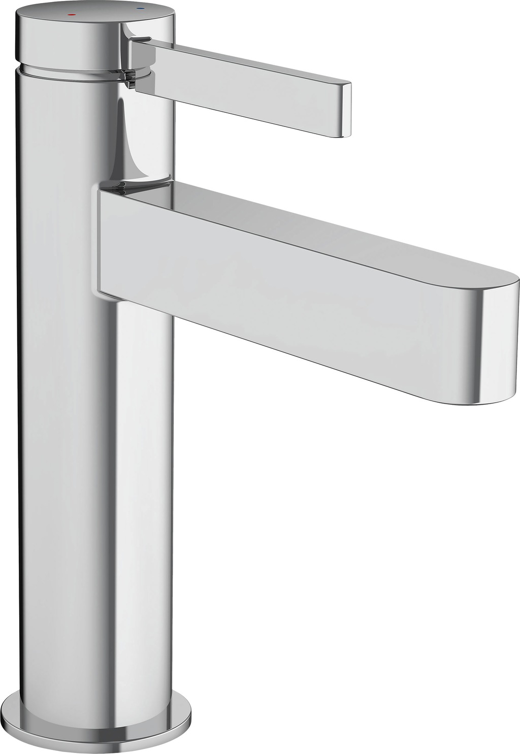 Bild von hansgrohe Finoris Einhebel-Waschtischarmatur 110 mit Zugstangen-Ablaufgarnitur, Ausladung 139 mm, 76020