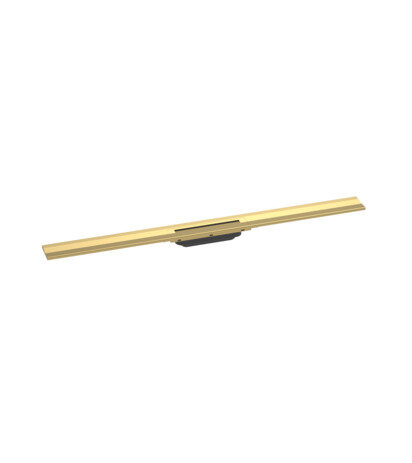 Bild von hansgrohe RainDrain Flex Fertigset Duschrinne 1000mm kürzbar zur Wandmontage, 56053, Farbe: Polished Gold Optic