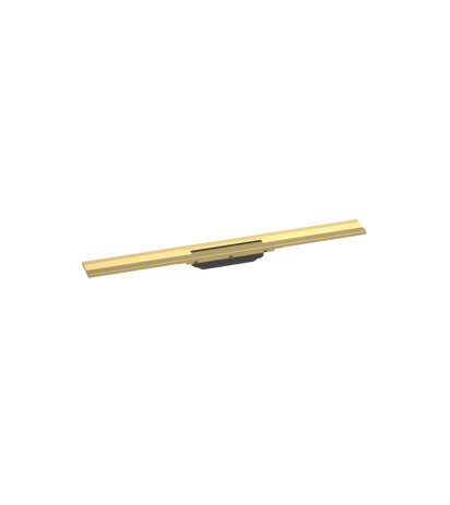 Bild von hansgrohe RainDrain Flex Fertigset Duschrinne 800mm kürzbar zur Wandmontage, 56051, Farbe: Polished Gold Optic