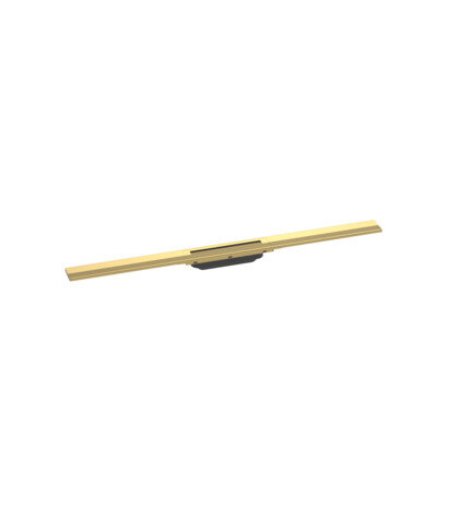 Bild von hansgrohe RainDrain Flex Fertigset Duschrinne 900mm kürzbar, 56045, Farbe: Polished Gold Optic