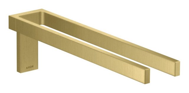 Bild von hansgrohe, Handtuchhalter + Handtuchhaken, AXOR Universal Rectangular Handtuchhalter, Metall, doppelt, fest, Länge 380mm, 42622