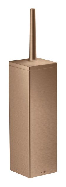 Bild von hansgrohe AXOR Universal Rectangular Toilettenbürstenhalter, Wandmontage, Metall, 42655, Farbe: Brushed Red Gold