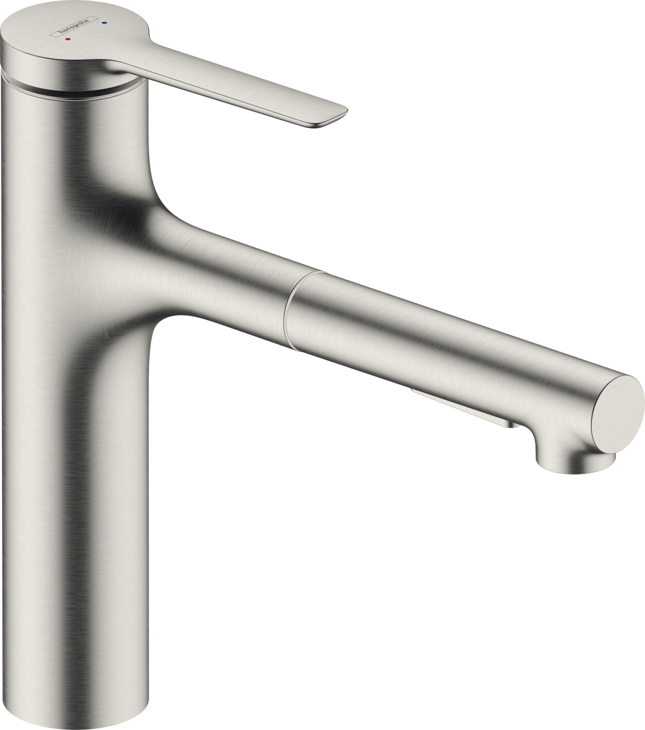 Bild von hansgrohe Zesis M33 Einhebel-Küchenmischer 160, Ausziehbrause, 2 Strahlarten, 74822, Farbe: Edelstahl-finish