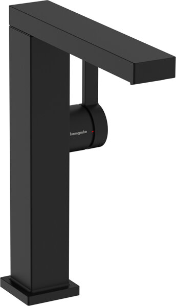 Bild von hansgrohe Tecturis E Fine Einhebel-Waschtischmischer 210, schwenkbar, Ausladung 157mm, mit Push-Open Ablaufgarnitur, CoolStart, EcoSmart+, 73060, Farbe: Mattschwarz