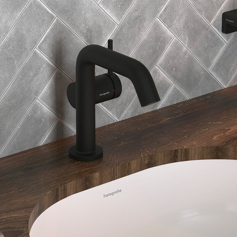 Bild von hansgrohe Tecturis S  Einhebel-Waschtischarmatur 110 Fine CoolStart wassersparend+ ,  Ausladung 130 mm,  73321, Farbe: Mattschwarz