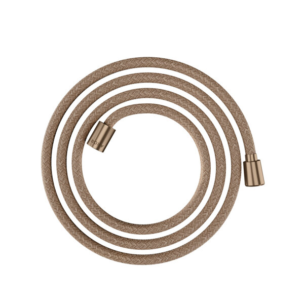 Bild von hansgrohe AXOR ShowerSolutions Textilbrauseschlauch, 2000mm, konische und zylindrische Mutter, 28290, Farbe: Brushed Red Gold
