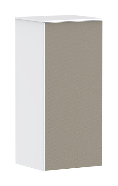 Bild von hansgrohe Xevolos E Halbhochschrank, Türanschlag links, 400x360x890mm, 5421, Farbe (Front/Korpus): Korpus Mattweiß, Front Bronze Struktur