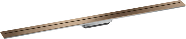 Bild von Hansgrohe AXOR Drain Fertigset Durschrinne, 1200mm, zur Wandmontage, 42529, Farbe: Brushed Red Gold