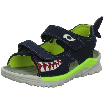 Bild von Ricosta Ricosta Jungen Klett-Sandale blau/neongrün, Motiv Haifisch 31 Sandale