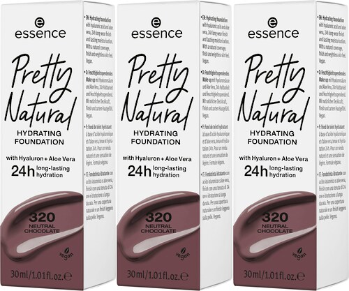 Bild von Essence Foundation Pretty Natural HYDRATING, 3-tlg., mit langanhaltender Formel