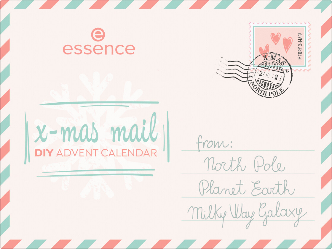 Bild von essence x-mas mail DIY ADVENTSKALENDER 2023, Nr. 01-24 Beauty-Überraschungen - acetonfrei & parabenfrei - Geschenk für Beauty-Liebhaber - Zum Selberbefüllen - 1er Pack (1pcs)