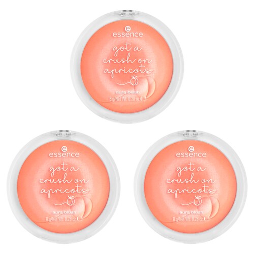 Bild von Essence Rouge got a crush on apricots aura blush, 3-tlg., mit Apricot-Design