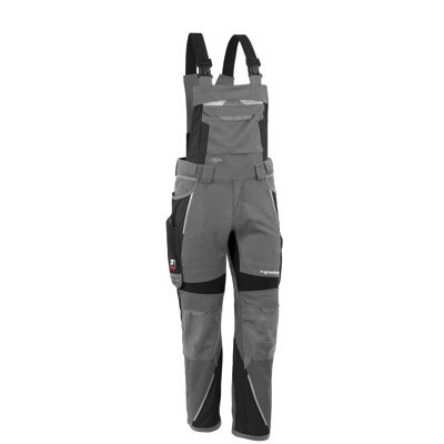 Bild von Latzhose "IRON" grau/schwarz, Gr. N52