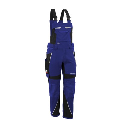 Bild von Latzhose "IRON" kornblau/schwarz, Gr. S46