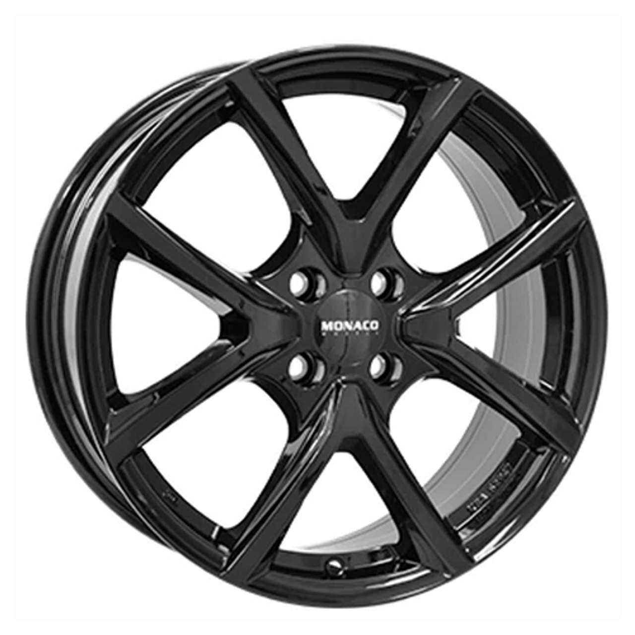 Bild von MONACO WHEELS MONACO CL2 black glossy 6.5Jx16 4x108 ET45