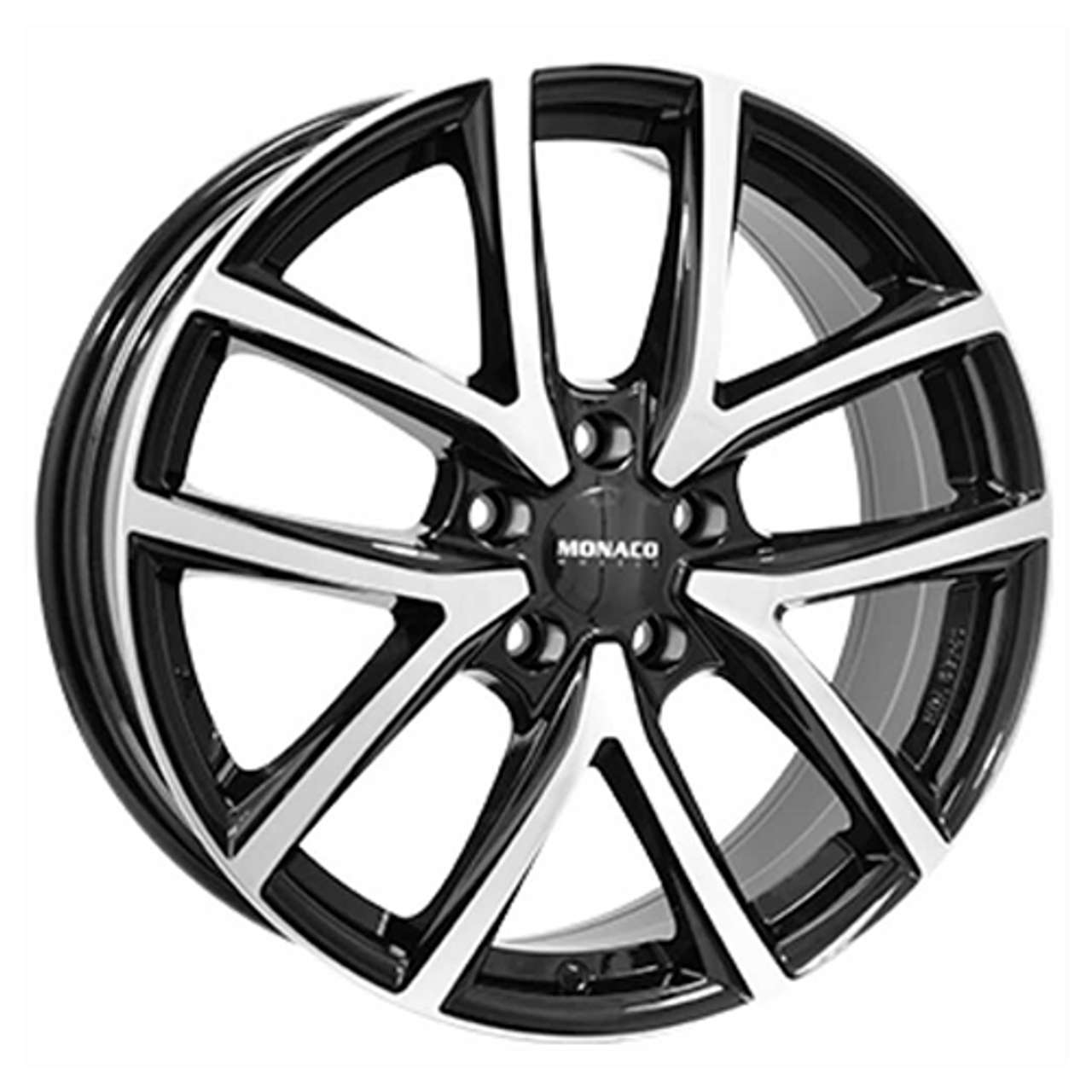 Bild von MONACO WHEELS MONACO CL2 black gloss polished 7.0Jx17 4x108 ET25
