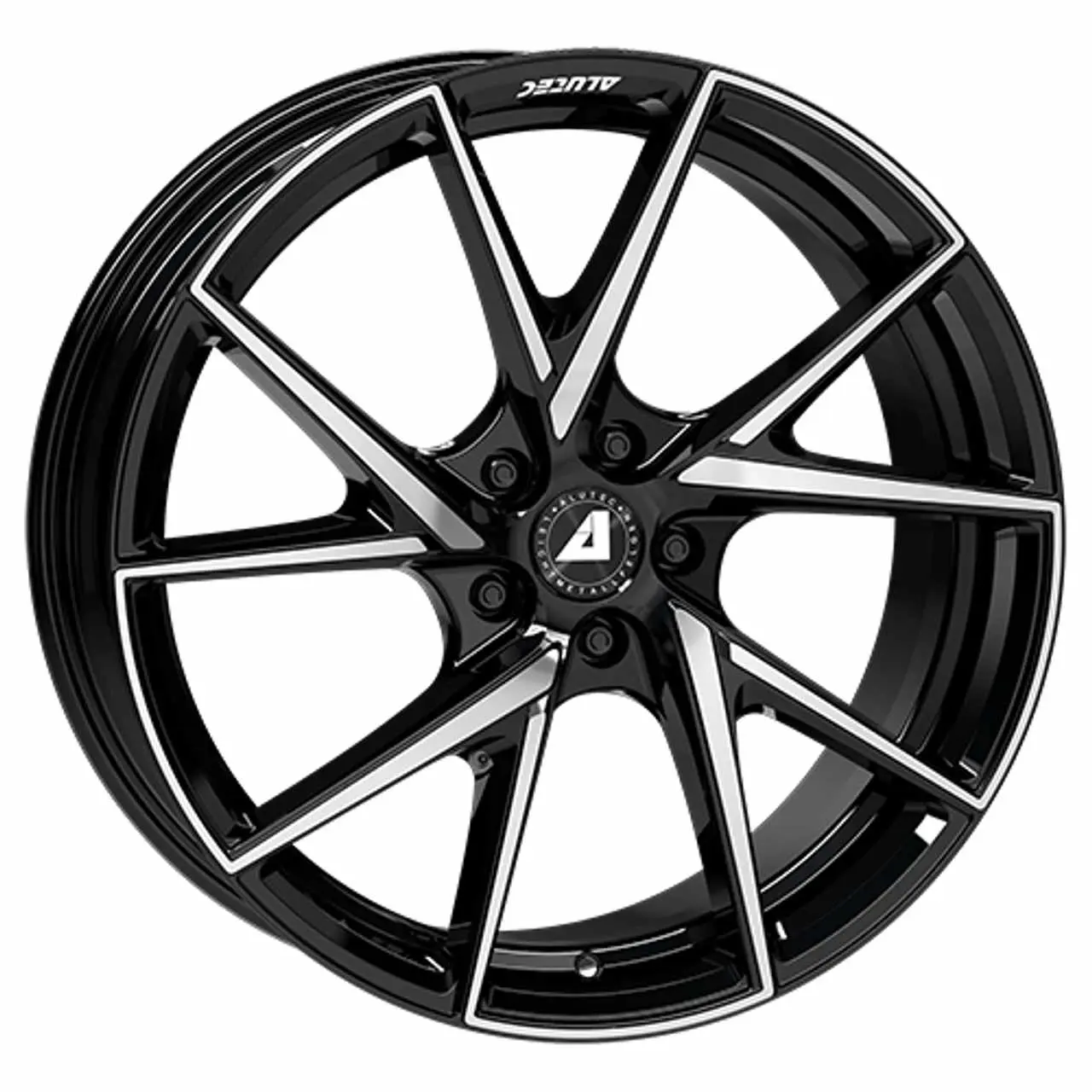 Bild von ALUTEC ADX.01 4-LOCH diamantschwarz frontpoliert 7.0Jx17 4x108 ET18