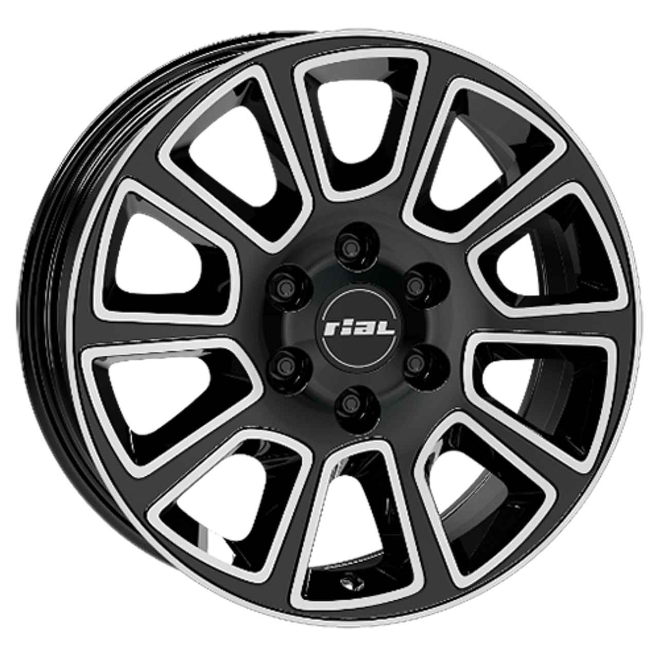 Bild von RIAL TRANSPORTER 2 diamantschwarz frontpoliert 6.0Jx16 5x130 ET68