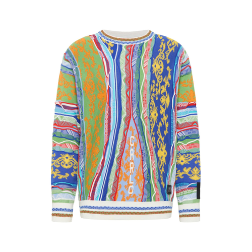 Bild von Eleganter Carlo Colucci Rundhals Pullover in M Grün/Navy
