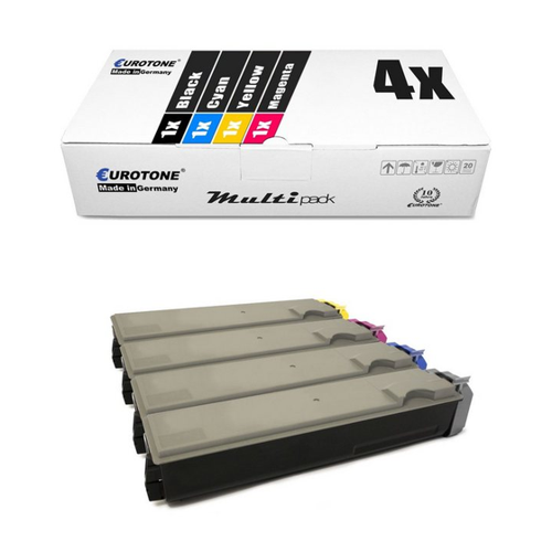 Bild von Eurotone Tonerkartusche im 4er Set für Kyocera Drucker