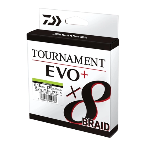 Bild von Daiwa Tournament X8 Braid EVO+ 0.08mm Geflochtene Angelschnur