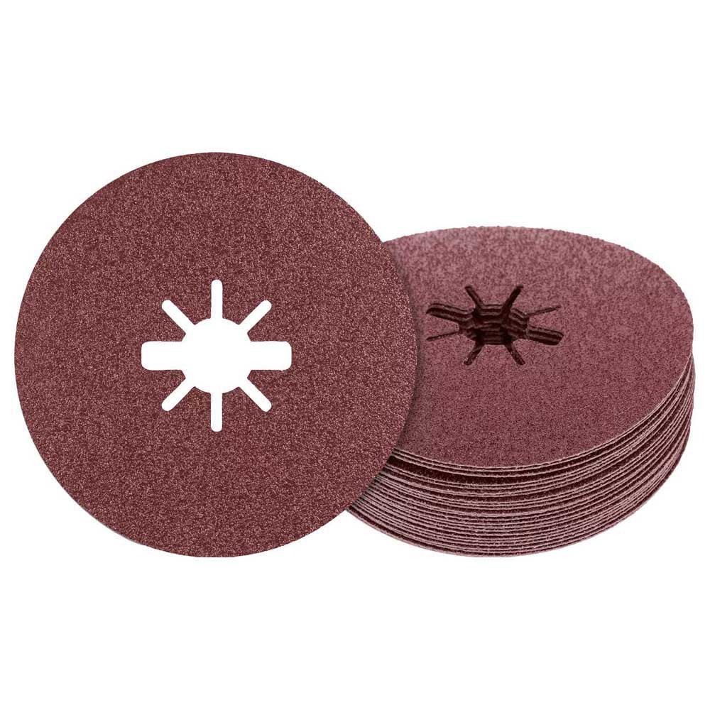 Bild von Bosch 25x EXPERT R781 Prisma Ceramic X-LOCK Fiberscheiben (für Stahl, Edelstahlbleche, Ø 115 mm, Körnung 36, Professional Zubehör Kleiner Winkelschleifer)