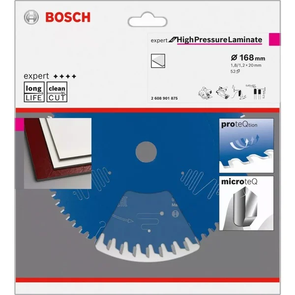 Bild von Bosch Accessories 2608901875 2608901875 Kreissägeblatt Zähneanzahl: 52 1St.