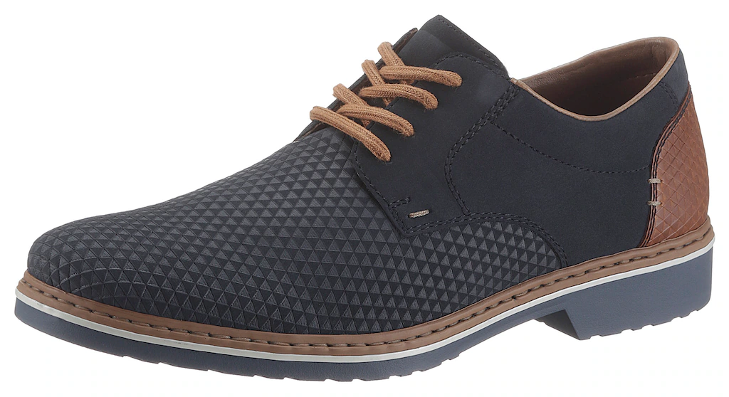 Bild von Rieker Schnürschuh, mit modischer Perforation, Freizeitschuh, Halbschuh, Schnürschuh