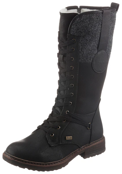 Bild von Rieker Schnürstiefel, Winterstiefel, Blockabsatz, Warmfutter, mit Tex-Ausstattung