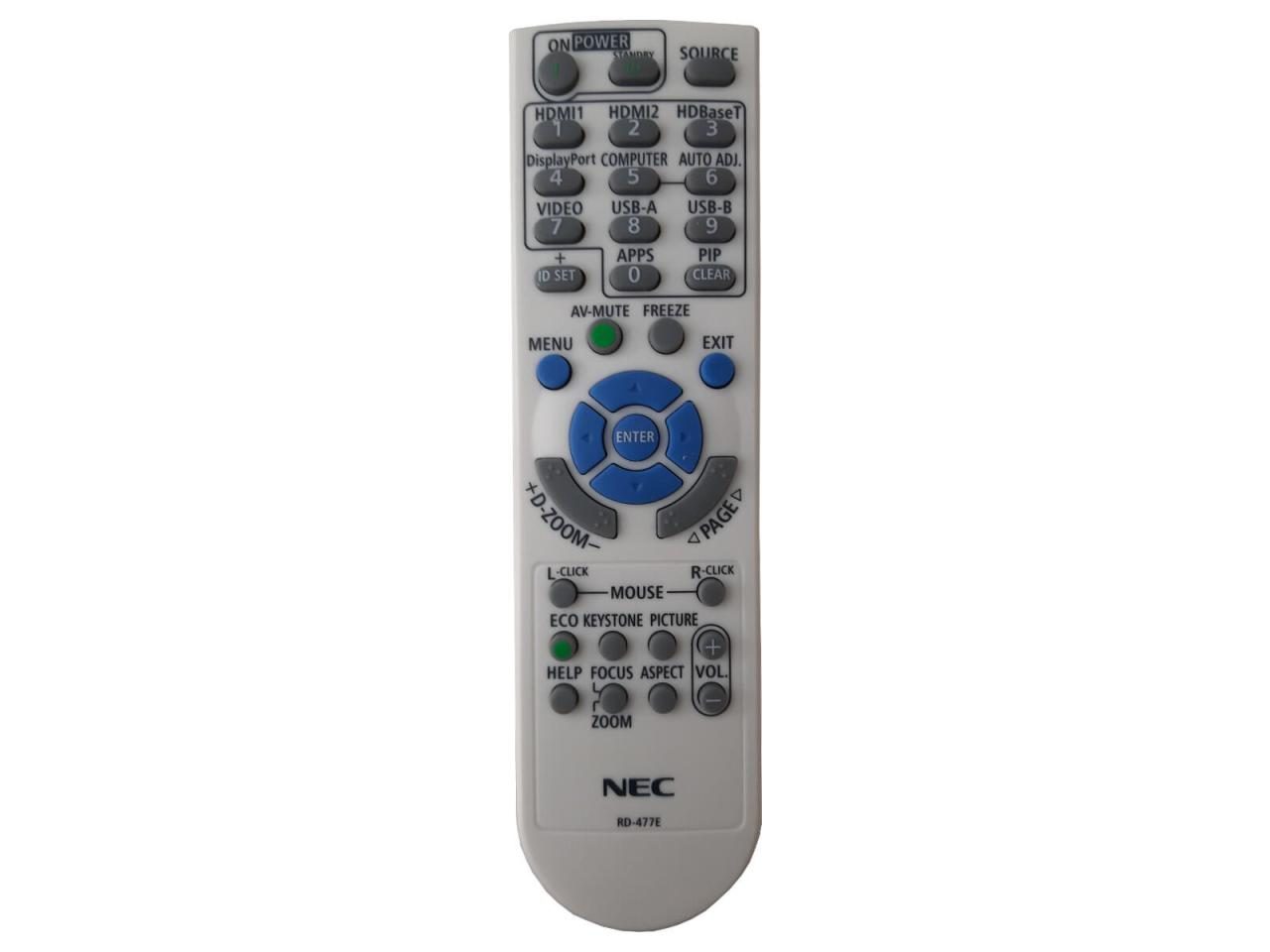 Bild von NEC RD-477E, 7N901171, 7N901261, RMT-PJ39 - RD-472E, 393004710 Original Fernbedienung