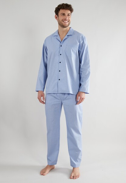 Bild von TOM TAILOR Schlafanzug, Brusttasche, 2-teilig, für Herren, blau, 54