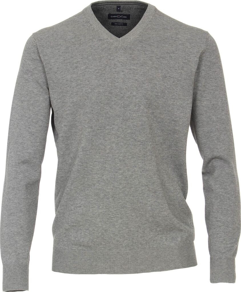 Bild von CASAMODA V-Ausschnitt-Pullover Basic (1-tlg) Pullover - Baumwolle - Atmungsaktiv - Reine Pima-Baumwolle