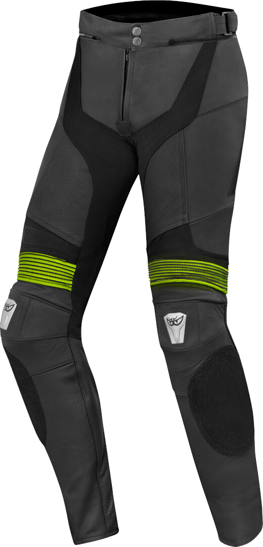Bild von Berik Flexius Motorrad Lederhose, schwarz-gelb, Größe 52 für Männer