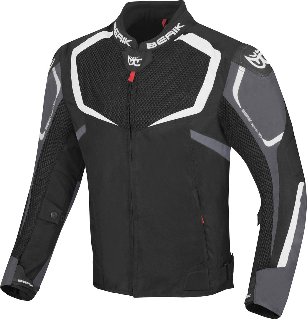 Bild von Berik X-Speed Air Motorrad Textiljacke, schwarz-grau-weiss, Größe 60 für Männer