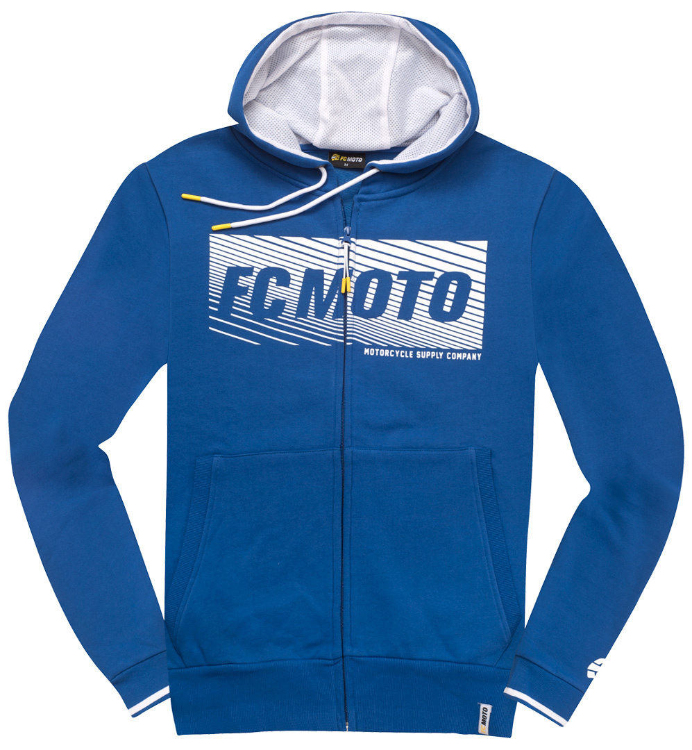 Bild von FC-Moto Waving Zip Hoodie, weiss-blau, Größe M für Männer