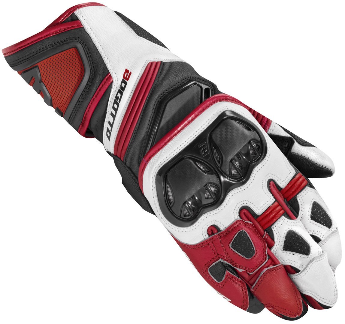 Bild von Bogotto Veloce Motorradhandschuhe, schwarz-weiss-rot, Größe XS für Frauen