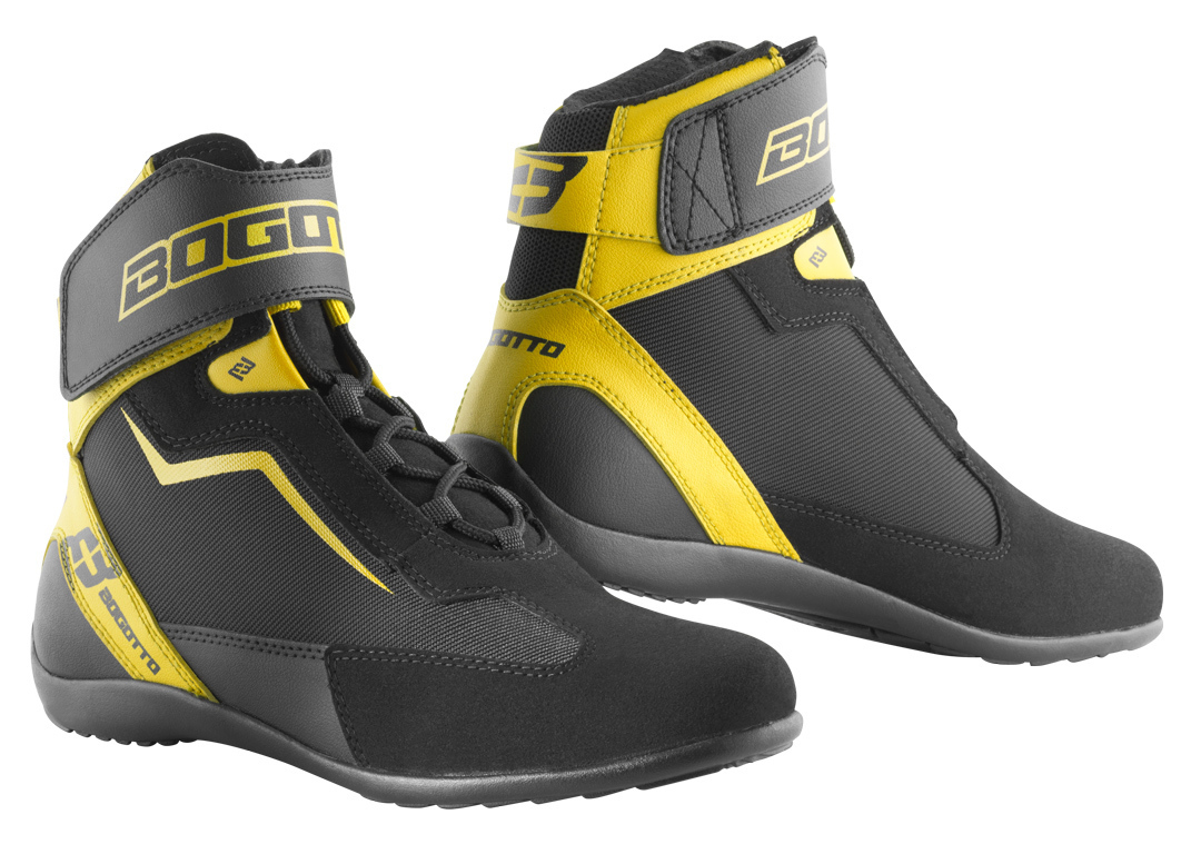 Bild von Bogotto Mix District Motorradschuhe, schwarz-gelb, Größe 43 für Frauen