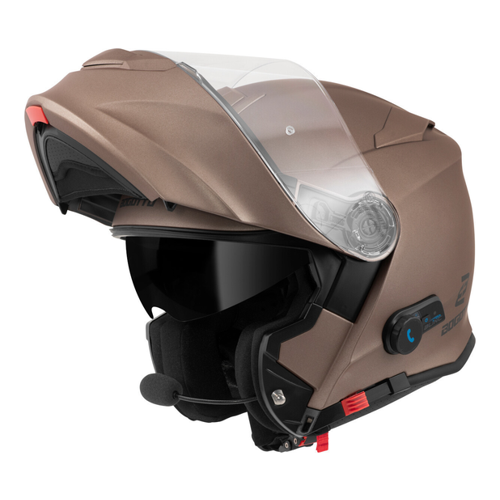 Bild von Bogotto H271 BT Bluetooth Klapphelm, braun, Größe XS für Männer
