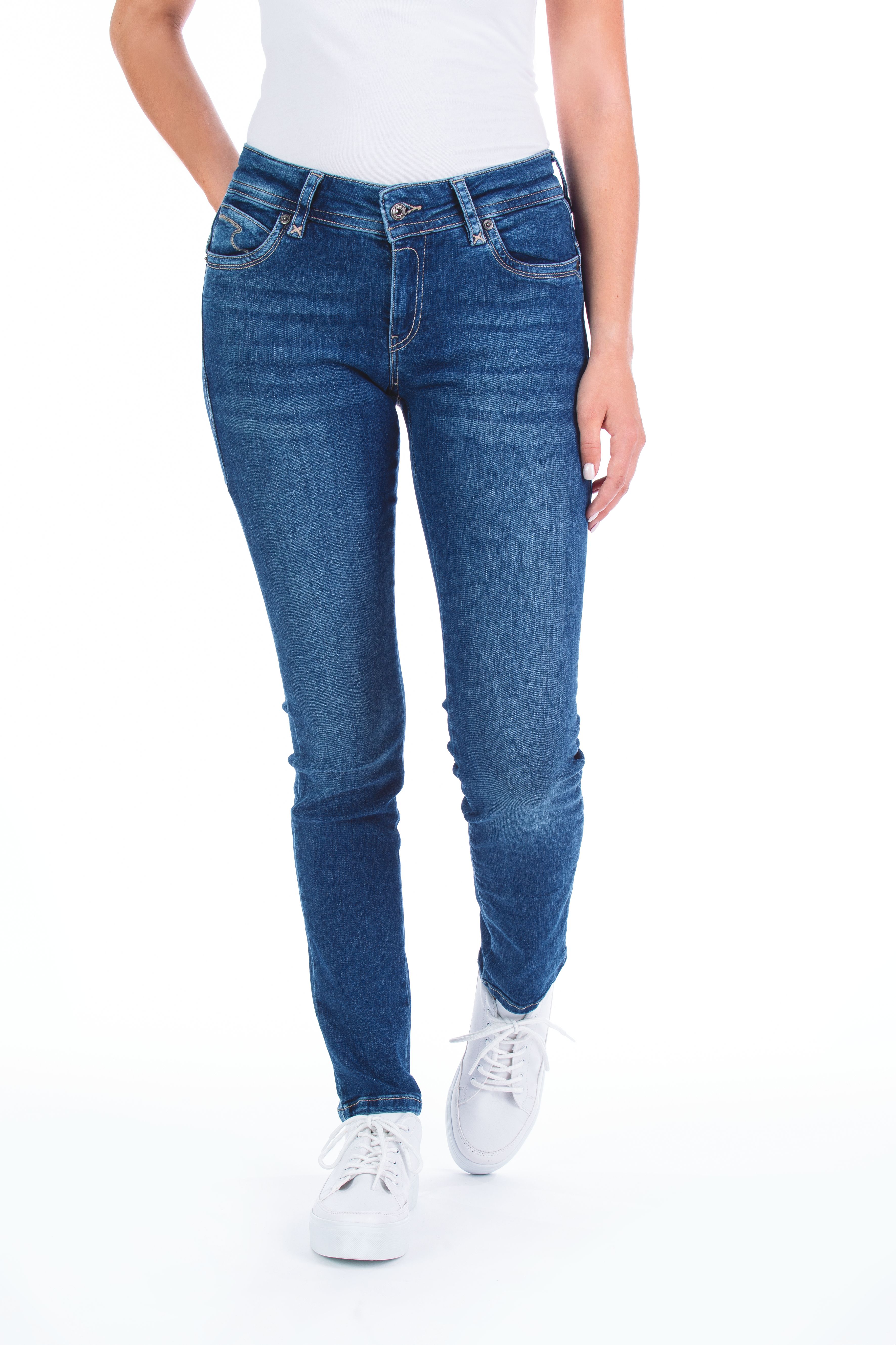 Bild von Blue Monkey Jeans Laura 0002 Slim Fit mid blue