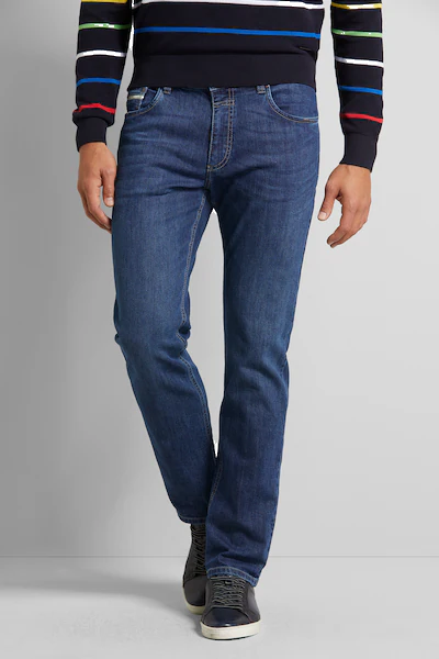 Bild von bugatti 5-Pocket-Jeans, mit einem leichten Used-Look
